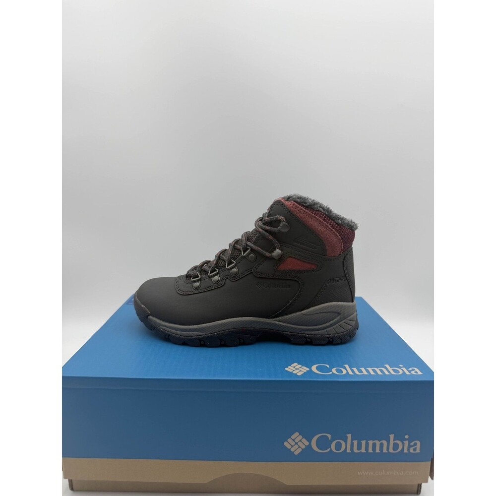 Columbia Newton Ridge WP Omni-Heat II Dark Grey Beetroot Women’s Size 6 BL7053-0